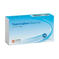 Изображение товара Тадалафил Ксантис таблетки покрыт. п/о 5мг, №28 Алси Фарма