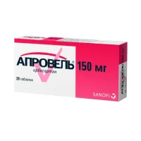 Изображение товара Апровель таблетки покрыт. п/о 150мг, №28 Санофи