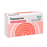 Изображение товара Пирацетам Реневал таблетки покрыт. п/о 800мг, №30 Обновление ПФК АО