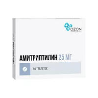 Изображение товара Амитриптилин таблетки 25мг, №50