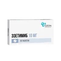 Изображение товара Эзетимиб таблетки 10мг, №30 Озон
