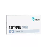 Изображение товара Эзетимиб таблетки 10мг, №30 Озон