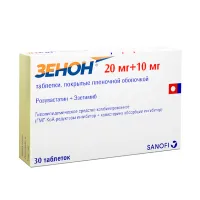 Изображение товара Зенон таблетки покрыт. п/о 20мг+10мг, №30 Санофи