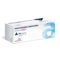 Изображение товара Моксонидин Авексима таблетки покрыт. п/о 0,4мг, №60 Ирбитский Химфармзавод