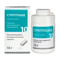Изображение товара Стрептоцид порошок д/наружн.прим., 10г Лекарь