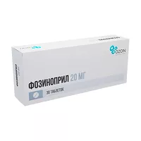 Изображение товара Фозиноприл таблетки 20мг, №30 Озон