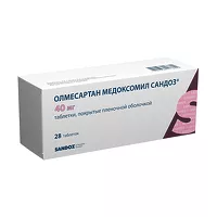 Изображение товара Олмесартан медоксомил Сандоз таблетки покрыт. п/о 40мг, №28 Лек Д.д.