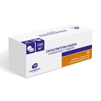 Изображение товара Ситаглиптин Канон таблетки покрыт. п/о 100мг, №28