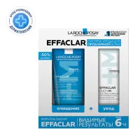 Изображение товара La Roche-Posay Effaclar Duo + набор крем-гель для проблемной кожи лица и тела+гель очищающий, 40мл+200мл