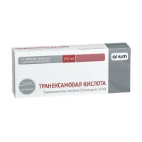 Изображение товара Транексамовая кислота таблетки покрыт. п/о 250мг, №10