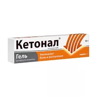 Изображение товара Кетонал гель д/наружн. прим. 2,5%, 50г