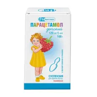 Изображение товара Парацетамол детский суспензия д/приема внутрь малиновая 120мг/5мл Фармстандарт, 100г