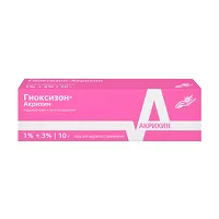 Изображение товара Гиоксизон Акрихин мазь д/наружн. прим. 1%+3%, 10г
