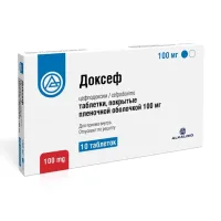 Изображение товара Доксеф таблетки покрыт. п/о 100мг, №10 Алкалоид