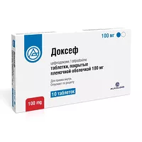 Изображение товара Доксеф таблетки покрыт. п/о 100мг, №10 Алкалоид