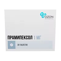 Изображение товара Прамипексол таблетки 1мг, №30