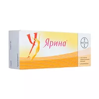 Изображение товара Ярина таблетки покрыт. п/о 3мг+0,03мг, N21*3 Байер