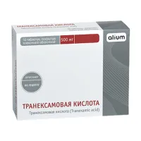 Изображение товара Транексамовая кислота таблетки покрыт. п/о 500мг, №10