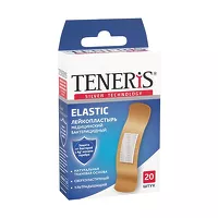Изображение товара Teneris Elastic лейкопластырь бактерицидный на тканевой основе, 20шт