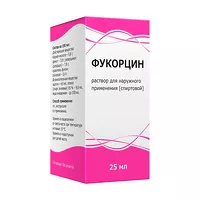 Изображение товара Фукорцин раствор д/наружн. прим. спиртовой, 25мл
