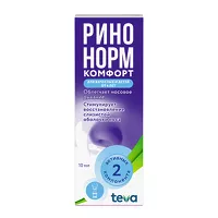 Изображение товара Ринонорм Комфорт спрей назальный 0,1мг+5мг/доза, 10мл, Тева