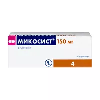 Изображение товара Микосист капсулы 150мг, №4, Гедеон Рихтер-Рус