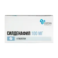 Изображение товара Силденафил таблетки покрыт. п/о 100мг, №4