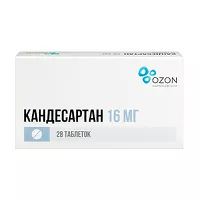 Изображение товара Кандесартан таблетки 16мг, №28 Озон