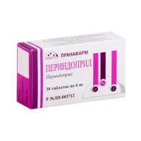 Изображение товара Периндоприл таблетки 4мг, №30 Пранафарм