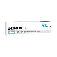 Изображение товара Диклофенак гель д/наружн. прим. 5%, 50г