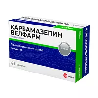 Изображение товара Карбамазепин Велфарм таблетки 200мг, №50
