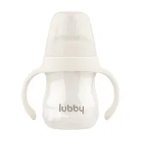 Изображение товара Lubby поильник-непроливайка съемные ручки молочный (6+мес), 180мл
