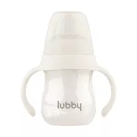 Изображение товара Lubby поильник-непроливайка съемные (6+мес), цвет молочный, 180мл