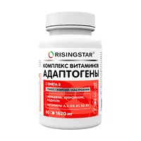 Изображение товара Risingstar Комплекс витаминов и адаптогенов с Омега-3 капсулы, №60 Сибфармконтракт