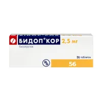 Изображение товара Бидоп Кор таблетки 2,5мг, №56 Гедеон Рихтер