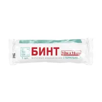 Изображение товара Бинт стерильный марлевый медицинский 10м*16см, №1