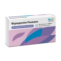 Изображение товара Фурадонин Реневал таблетки 100мг, №20 Обновление Пфк