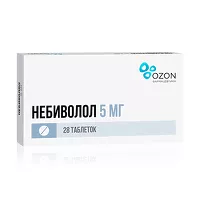 Изображение товара Небиволол таблетки 5мг, №28 Озон
