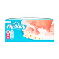Изображение товара Mybaby Small подгузники размер 2 (3-6кг), 44шт