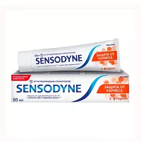Изображение товара Sensodyne зубная паста защита от кариеса с фтором, 50мл