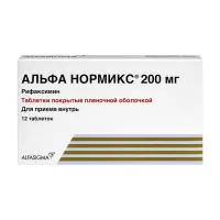 Изображение товара Альфа Нормикс таблетки покрыт. п/о 200мг, №12
