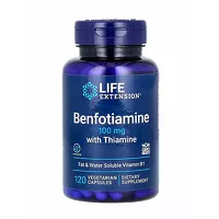 Изображение товара Life Extension Витамин В1 Бенфотиамин с тиамином капсулы, №120