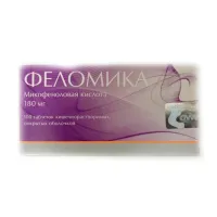 Изображение товара Феломика таблетки кишечнораств. п/о 180мг, №100