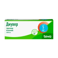 Изображение товара Диувер таблетки 5мг, №60