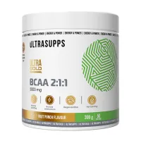 Ultrasupps Ultra Gold БЦАА/BCAA 2:1:1 порошок со вкусом фруктовый пунш, 300г