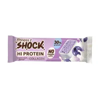 Изображение товара Fitness Shock Hi protein батончик черничный десерт, без сахара, 40г