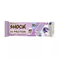 Изображение товара Fitness Shock Hi protein батончик черничный десерт, без сахара, 40г