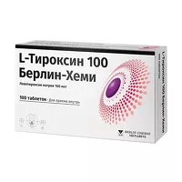 Изображение товара L-тироксин 100 Берлин-Хеми таблетки 100мкг, №100