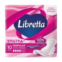 Изображение товара Libretta Ультра прокладки нормал, 10шт