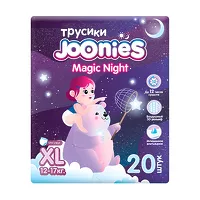 Изображение товара Joonies Magic Night подгузники-трусики р.XL (12-17 кг), 20шт